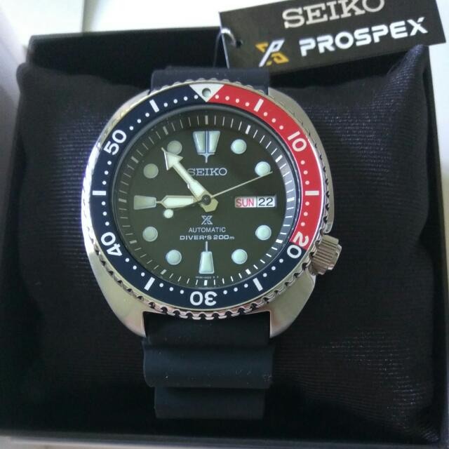 Seiko Prospex Pepsi Turtle Automatic Diver's 200M SRP779K1, Men's ...
