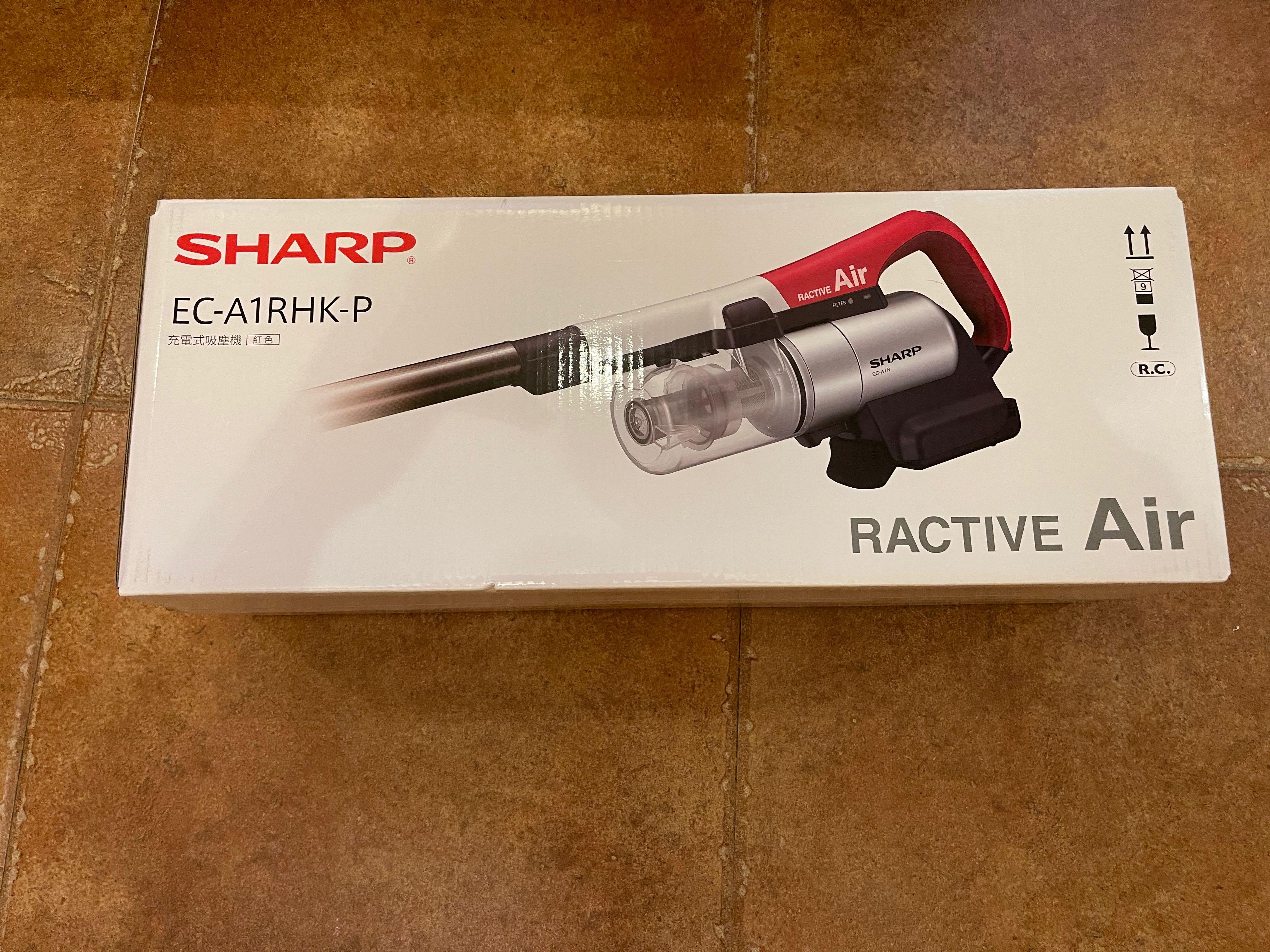 Sharp EC-A1RHK-P 直立式輕巧無線吸塵機寶石紅香港行貨, 家庭電器