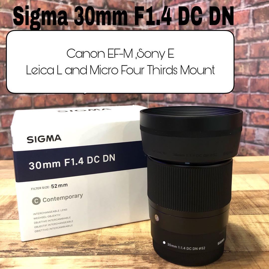 Sigma 30mm F 1 4 Dc Dn Contemporary Lens Canon Efm Ef M Sony E Sonye Leica L Leical Panasonic Olympus Micro Four Third M43 M4 3 Photography Lenses On Carousell