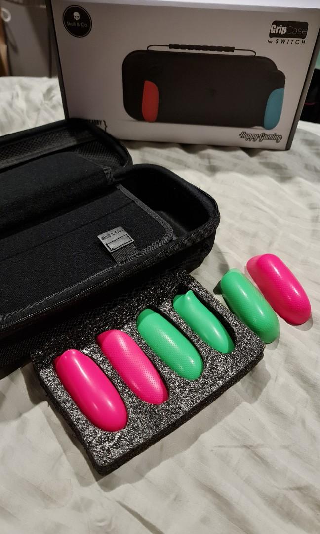 Skull & Co Gripcase Set Max Carry Case for Nintendo Switch (Category: Cases & Covers) located in Taguig. Submitted by lovedbymicah (Listing ID 1060710819, Image 2). Description: complete Used for less than a week then switched to the ACNH case immediately only used the 2 grips that are separated case and other grips were stored in box and was not used 10/10 condition like brand new last price posted Buyer to book shipping from BGC.