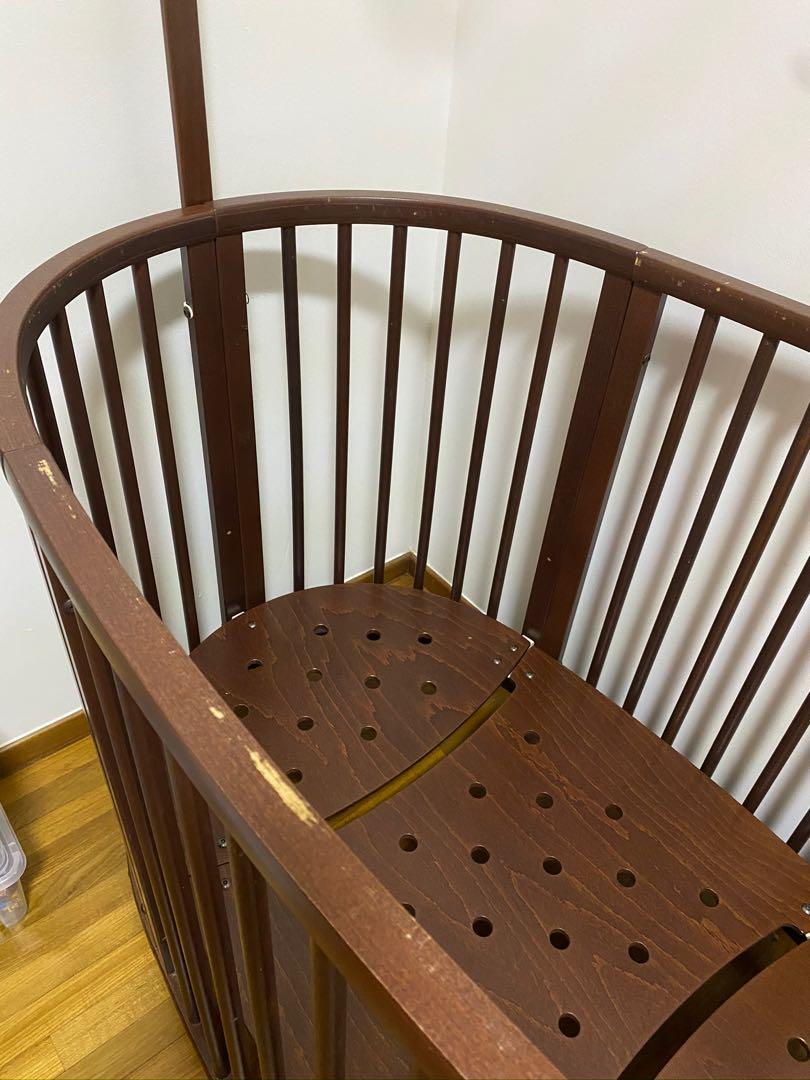 Stokke Sleepi in Walnut Babies Kids Baby Nursery Kids Furniture Cots Cribs on Carousell