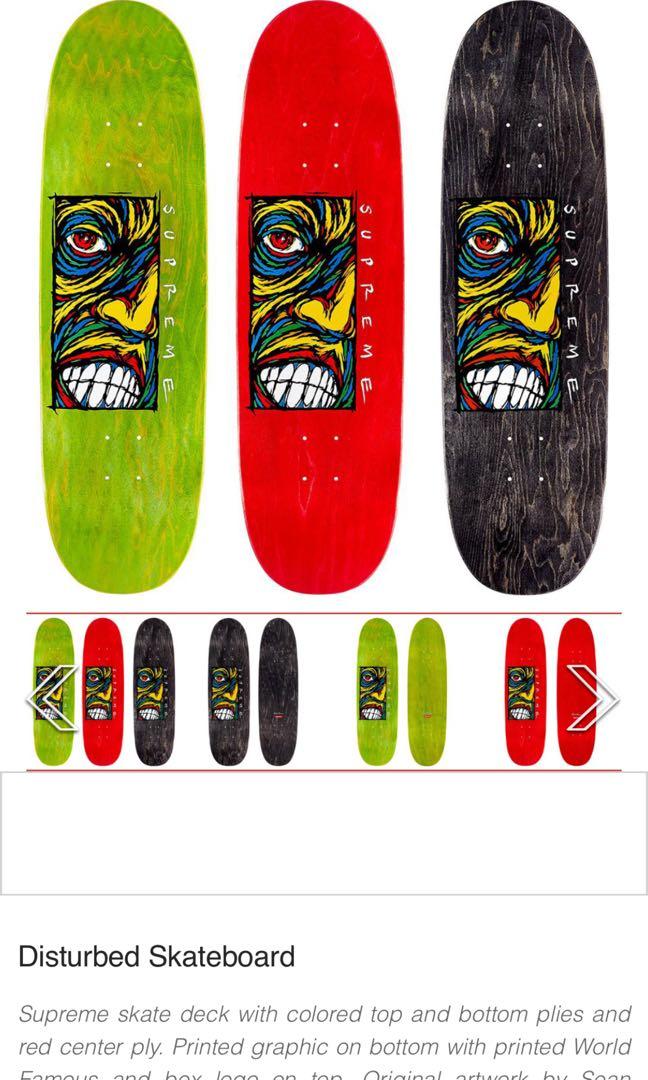 Supreme Disturbed Skateboard3 - スケートボード