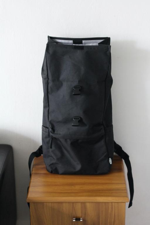 The IKEA STARTTID Rolltop Backpack (Black), Men's Fashion, Bags ...