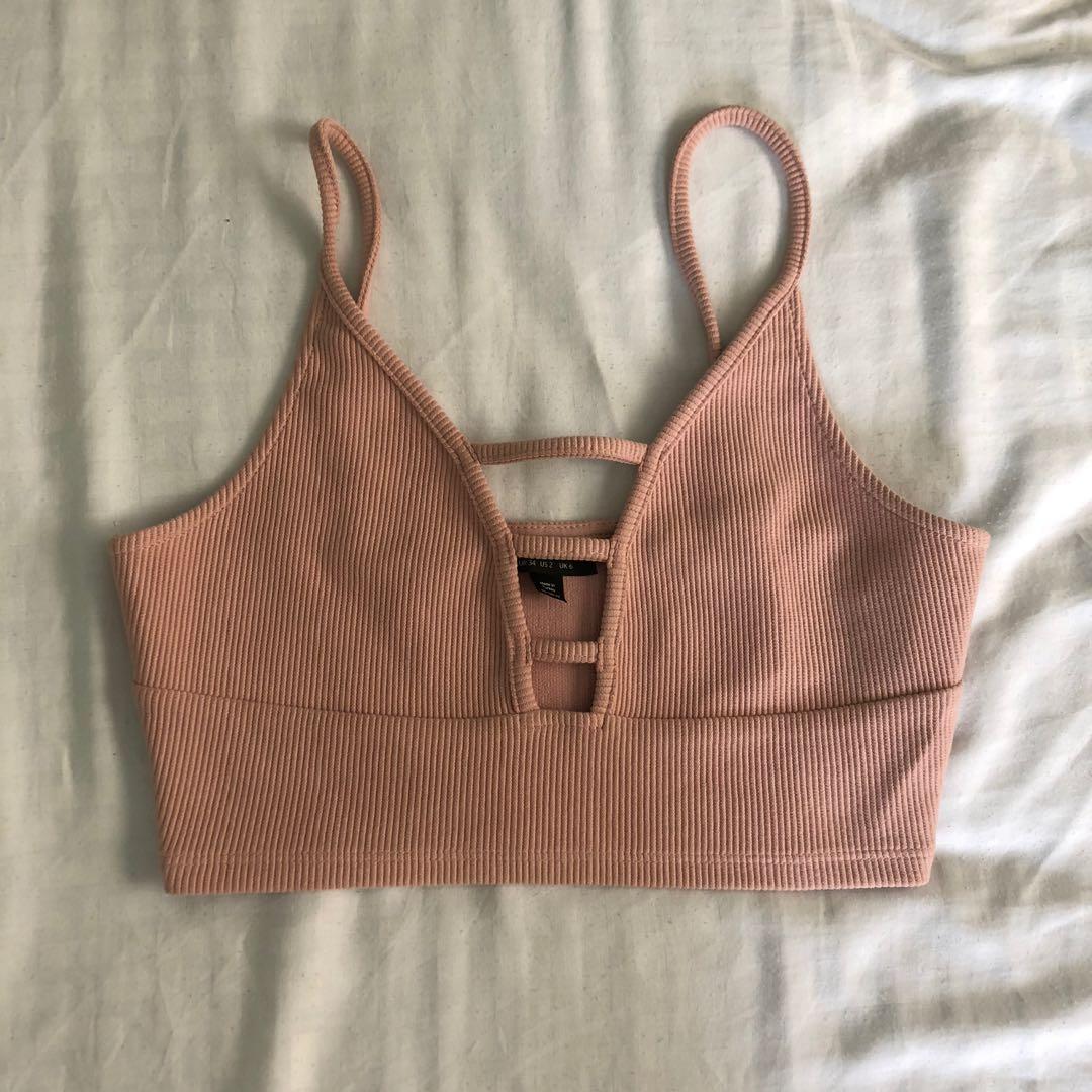 light pink bralette top