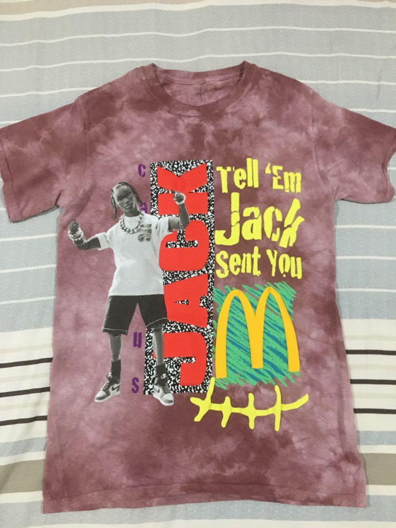Travis Scott X Mcd Cactus Jack Tee Size S Men S Fashion Clothes Tops On Carousell