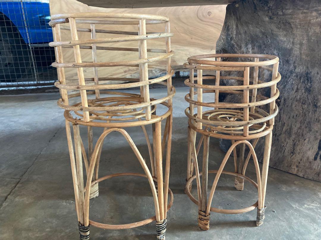 Tropical Plant Stands (Category: Gardening Tools & Ornaments) located in Quezon City. Submitted by kahonph (Listing ID 1060762738, Image 2). Description: Achieve that easy breezy tropical rattan vibe at home 🌴 while supporting local artisans heavily hit by pandemic ✨🌿.