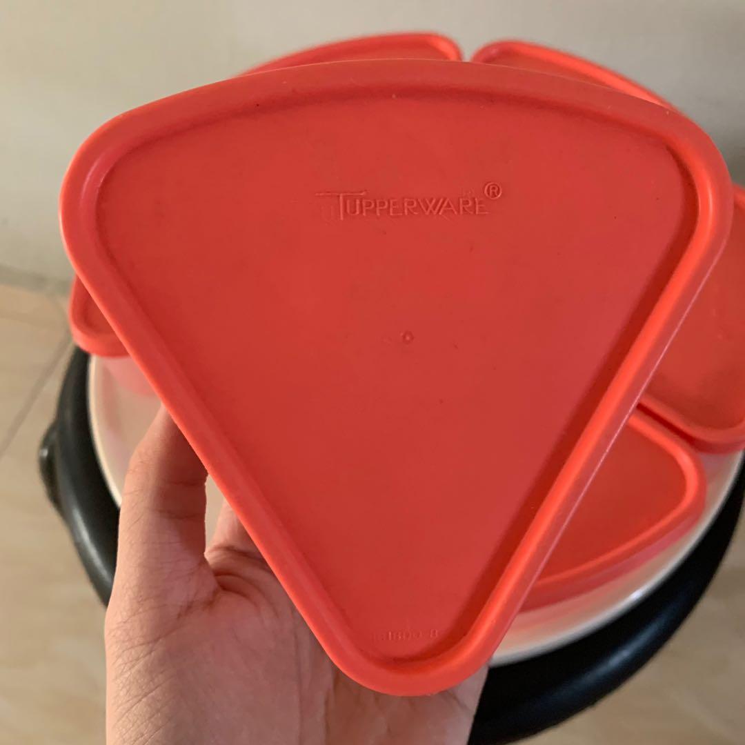 Tupperware Modular Carousel Set (Containers + Rotating tray), Furniture ...