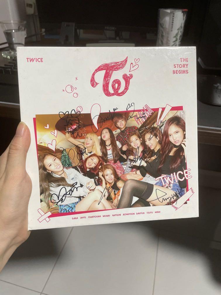 Twice The Story Begins Signed Album Hobbies Toys Memorabilia Collectibles K Wave On Carousell