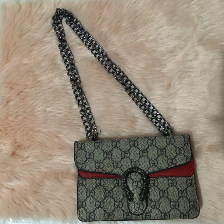 TWO WAY GUCCI INSPIRED SLING BAG Women s Fashion Bags Wallets