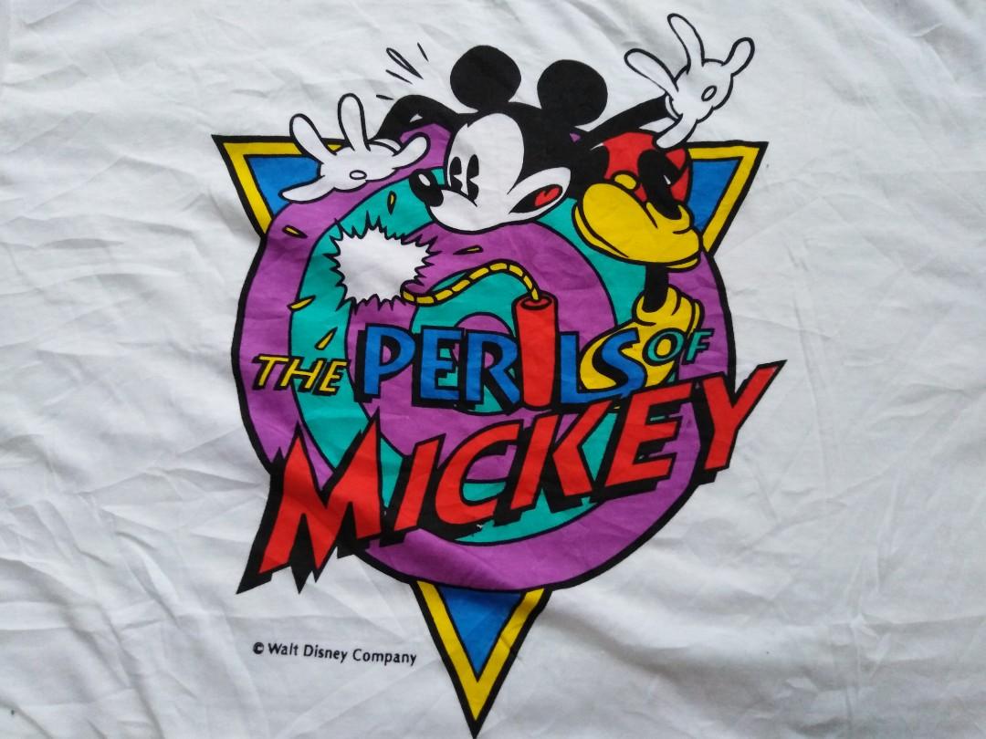 VINTAGE 90S MICKEY MOUSE BY SEGA SHIRTS Men s Fashion Tops