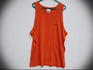 Vintage 90s Nike Bright Orange Singlet XL Made In AUS