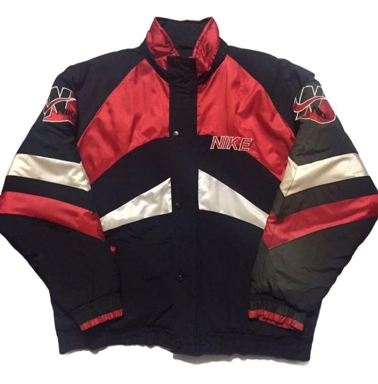 VINTAGE 90s NIKE SPORTSWEAR BIG LOGO BOMBER JACKET, Men