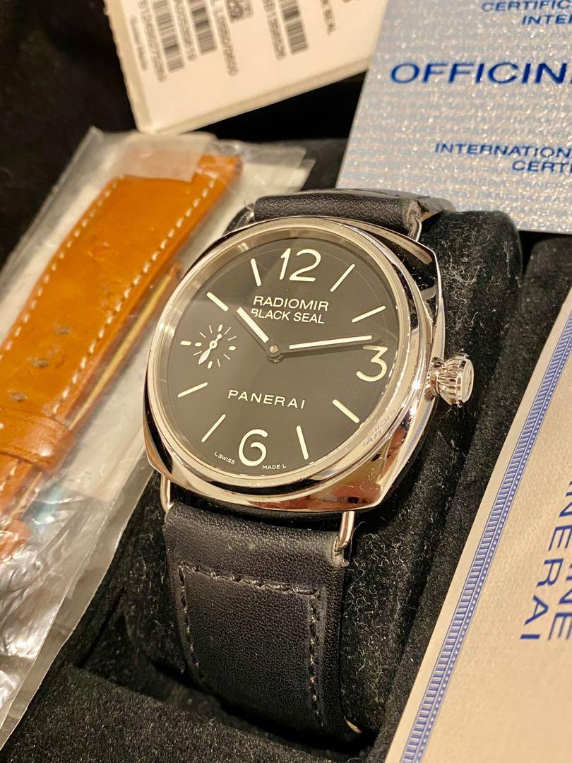 Wow 100 Authentic Panerai PAM 183 Radiomir Black Seal Full Set