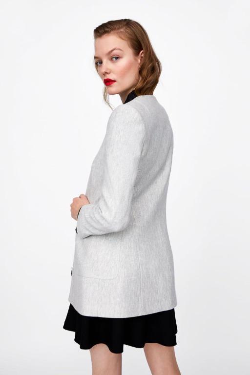 Zara frock top coat with zips