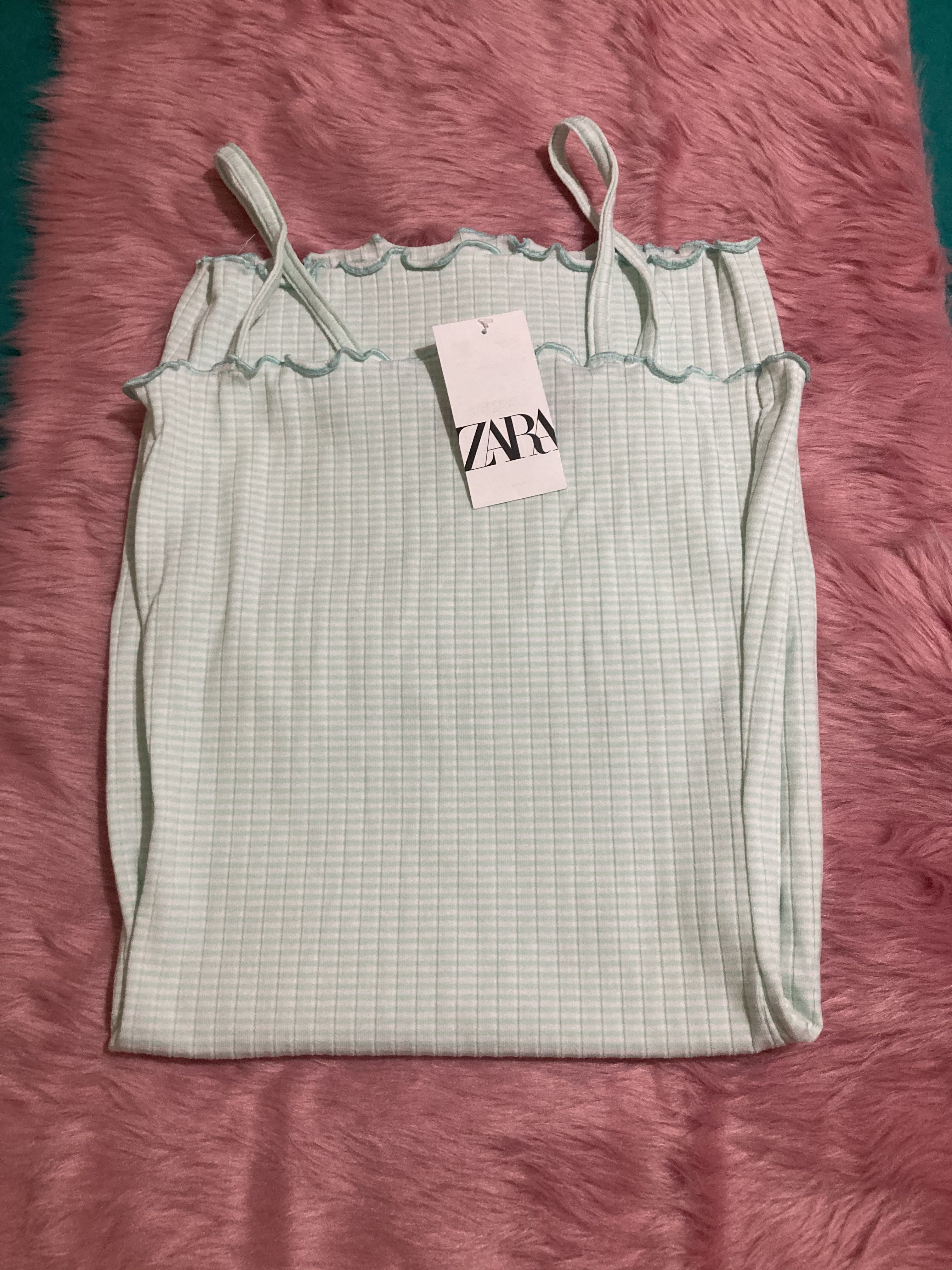 Zara Lettuce Dress (mint green), Women 