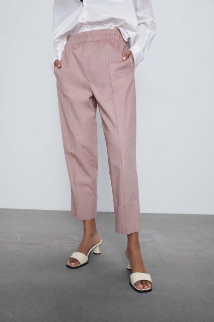 ZARA shirred waist trouser, Women's 