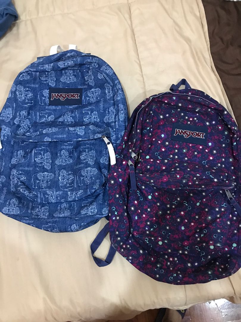 2 Jansport backpack original and preloved Women s Fashion Bags