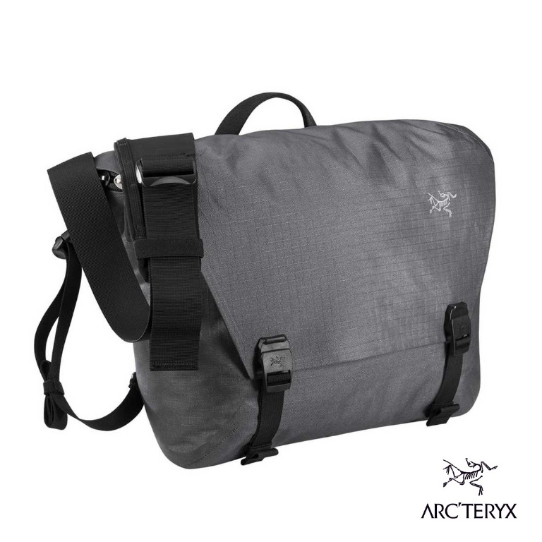 日本Arc'teryx 不死鳥Granville 10L 灰色尼龍布雙扣型斜咩袋, 男裝, 袋