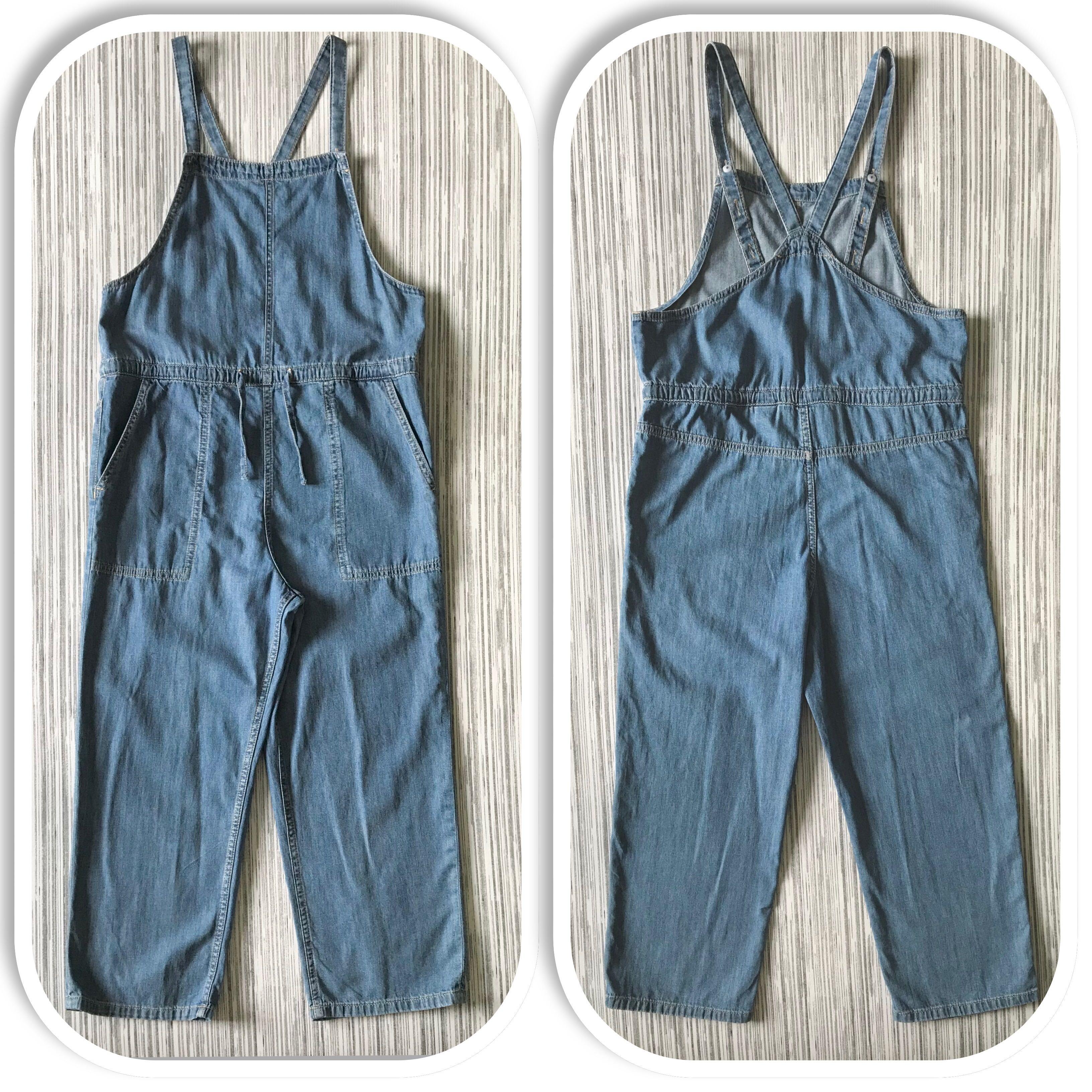 Girls best sale denim dungarees