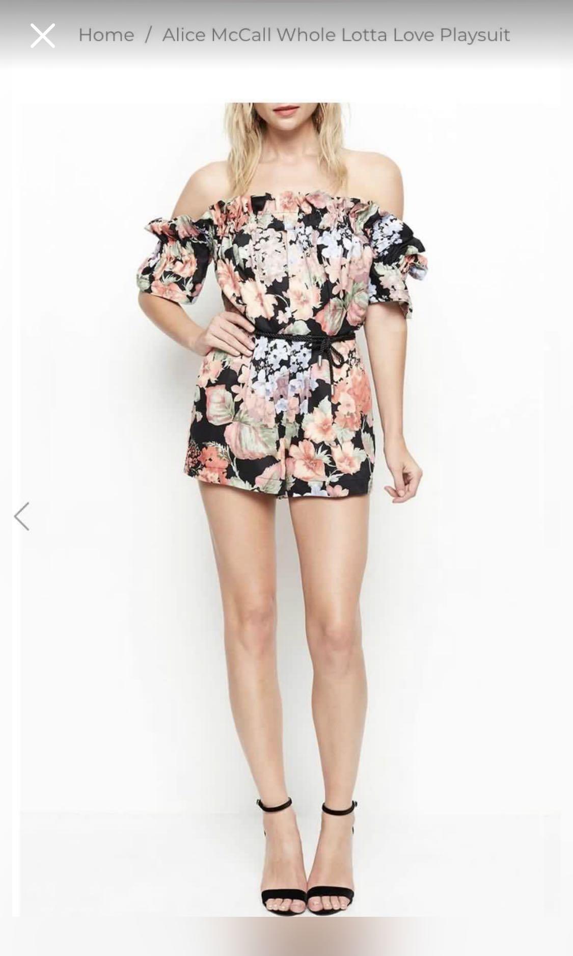 Alice McCall Whole Lotta Love Floral Playsuit Women s Fashion Dresses Sets Jumpsuits on Carousell