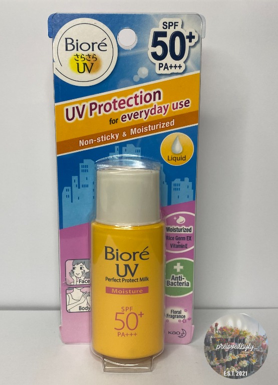 Biore Uv Perfect Block Milk Moisture 25ml Health Beauty Skin Bath Body On Carousell