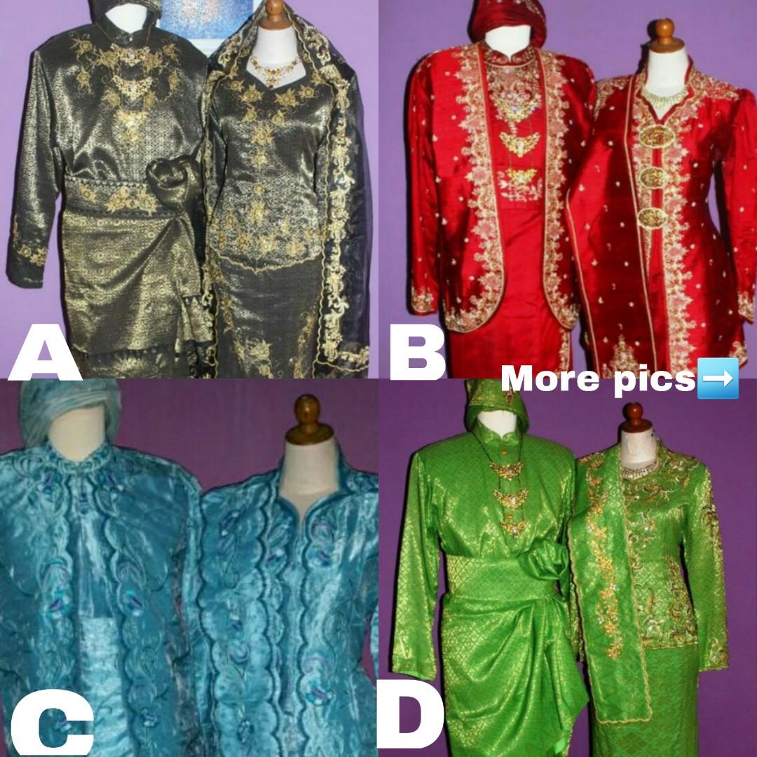 Bridal Wear Set For Sale Baju Pengantin Baju Songket Pengatin For Sale Cheap Bridal Outfit Women S Fashion Dresses Sets Evening Dresses Gowns On Carousell
