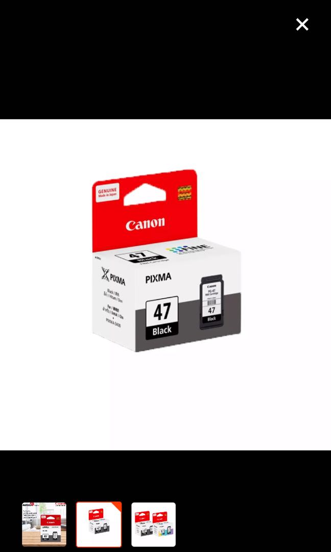 pixma 47 black