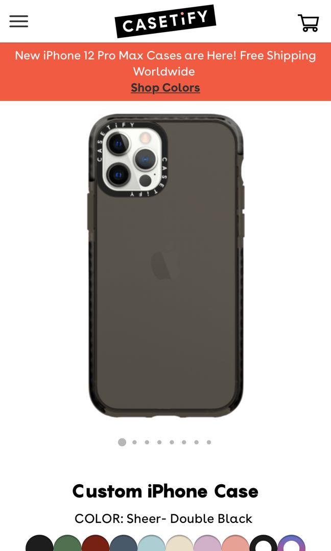 Casetify sheer double black clearance
