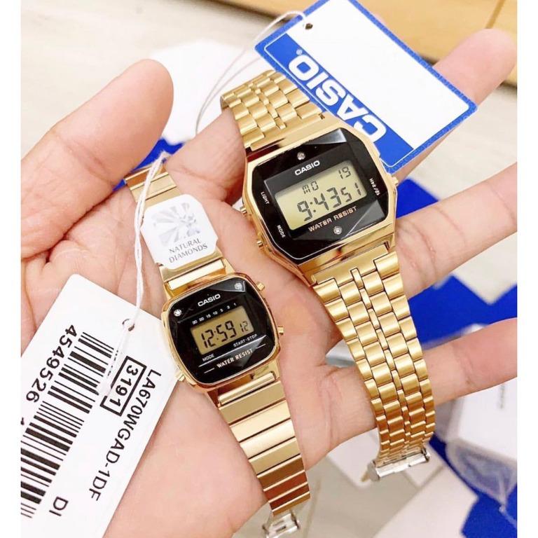 Casio gold diamond top