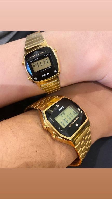 Casio a159 outlet diamond gold