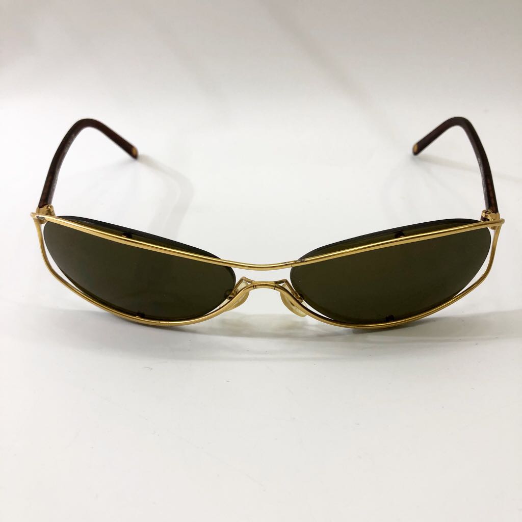 CHANEL GOLD “CC” LOGO SUNGLASSES – RDSCVRD - Luxury Vintage