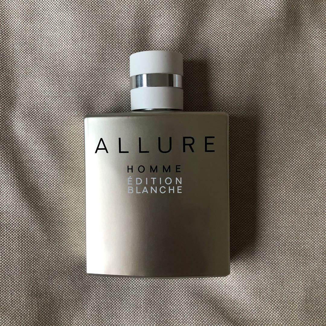 Chanel Allure Homme Edition Blanche (EDP, 100 ml, around 50% juice left),  Beauty & Personal Care, Fragrance & Deodorants on Carousell