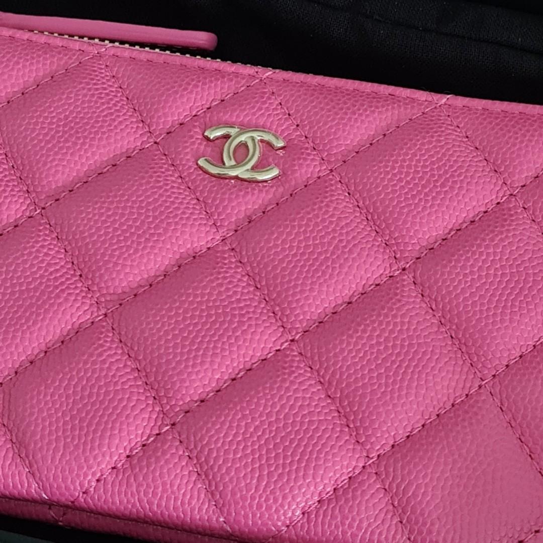 Chanel O Case Pink Chevron