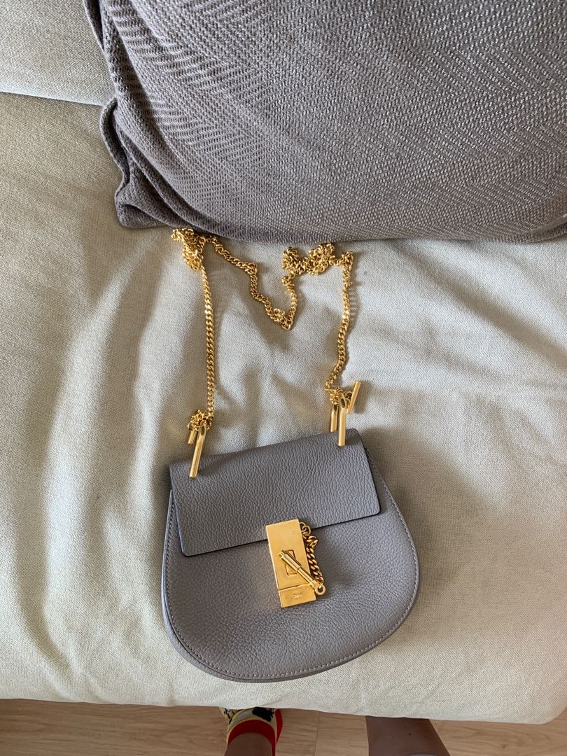 Chloe drew mini motty grey sales
