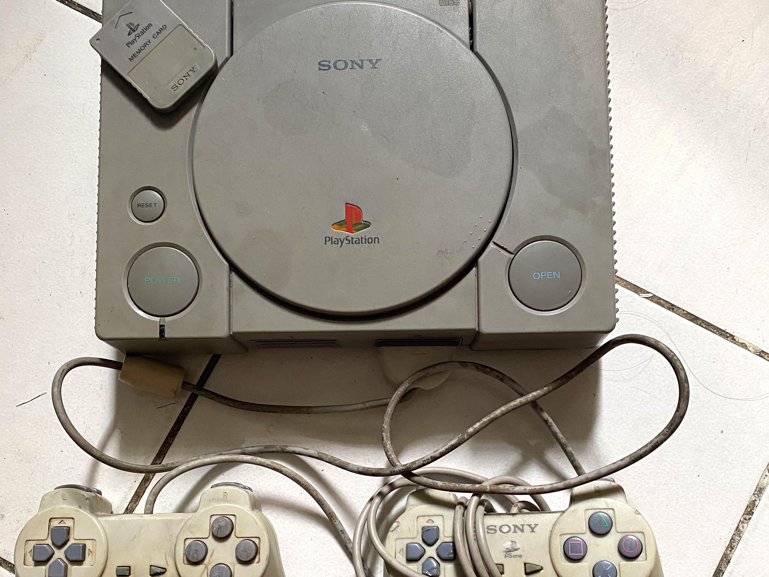 Classic Sony Playstation with memory card (Category: PlayStation) located in Manila. Submitted by foxydivas (Listing ID 1060937059, Image 1). Description: Classic Sony playstation With 2 controllers With memory card Authentic classic vibes Dont u miss playing the old original games’ Love this! Decluttering .
