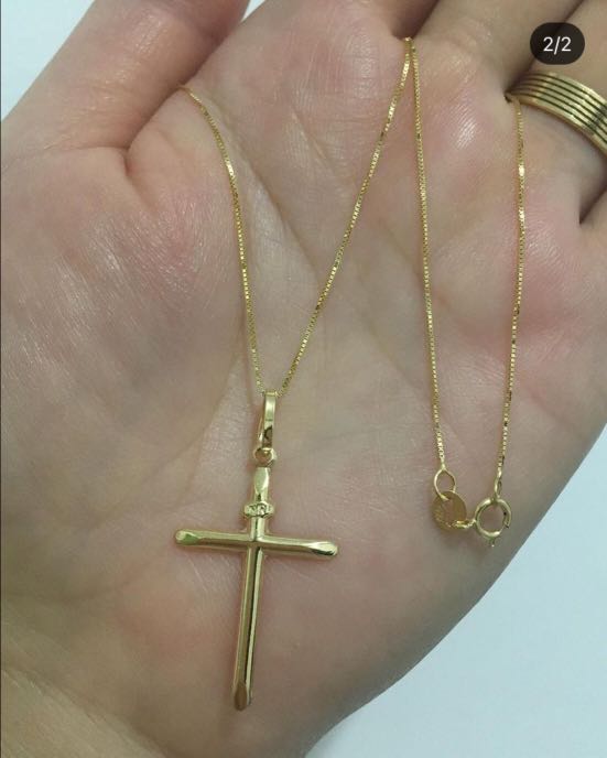 Cross Open Back Necklace, Women's 