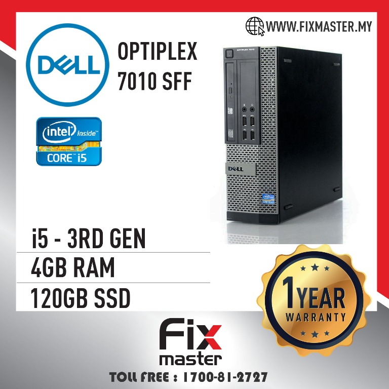 Dell Optiplex 7010 Sff Desktop Core I5 3rd Refurbished Electronics Computer Parts Accessories On Carousell