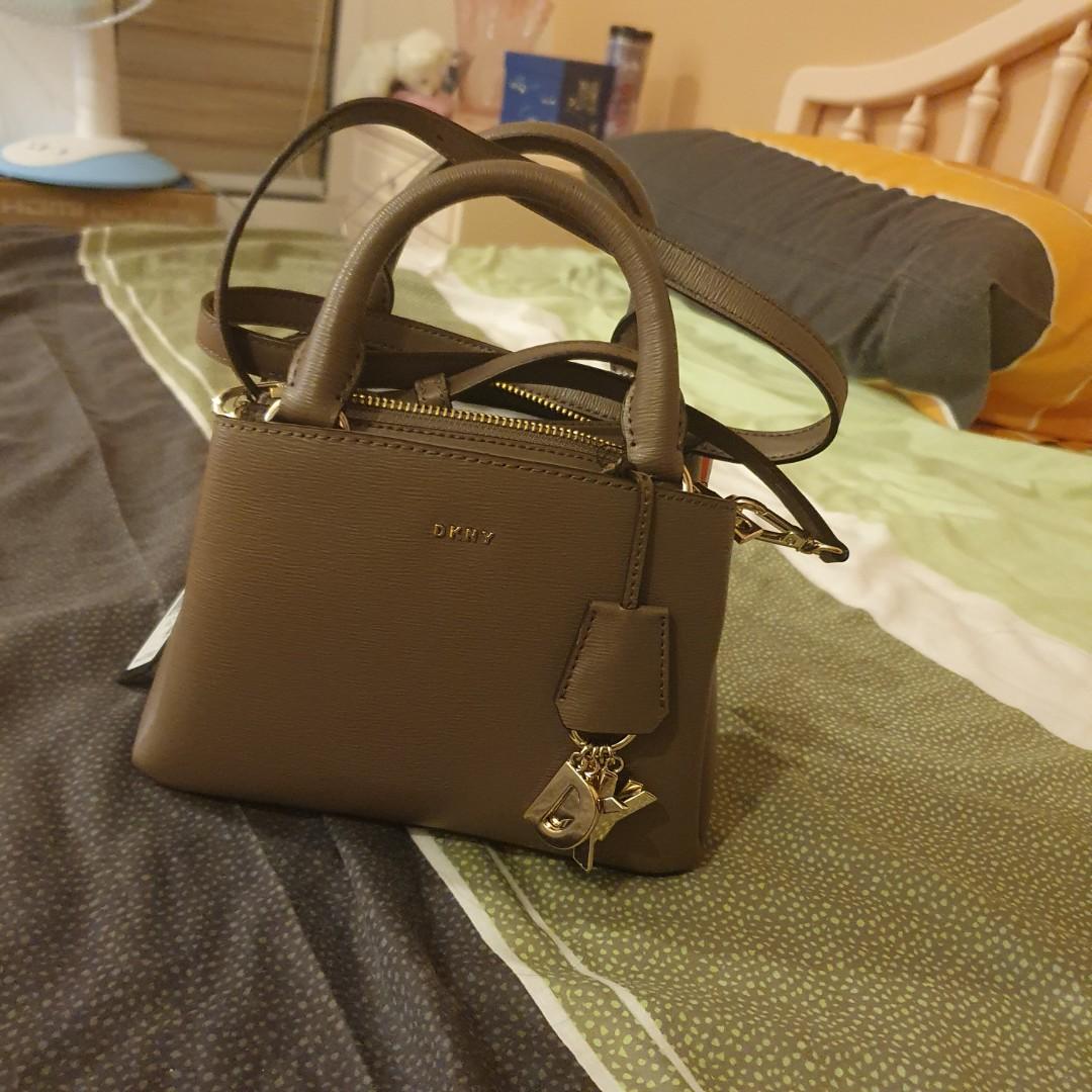 Dkny paige small leather sale satchel