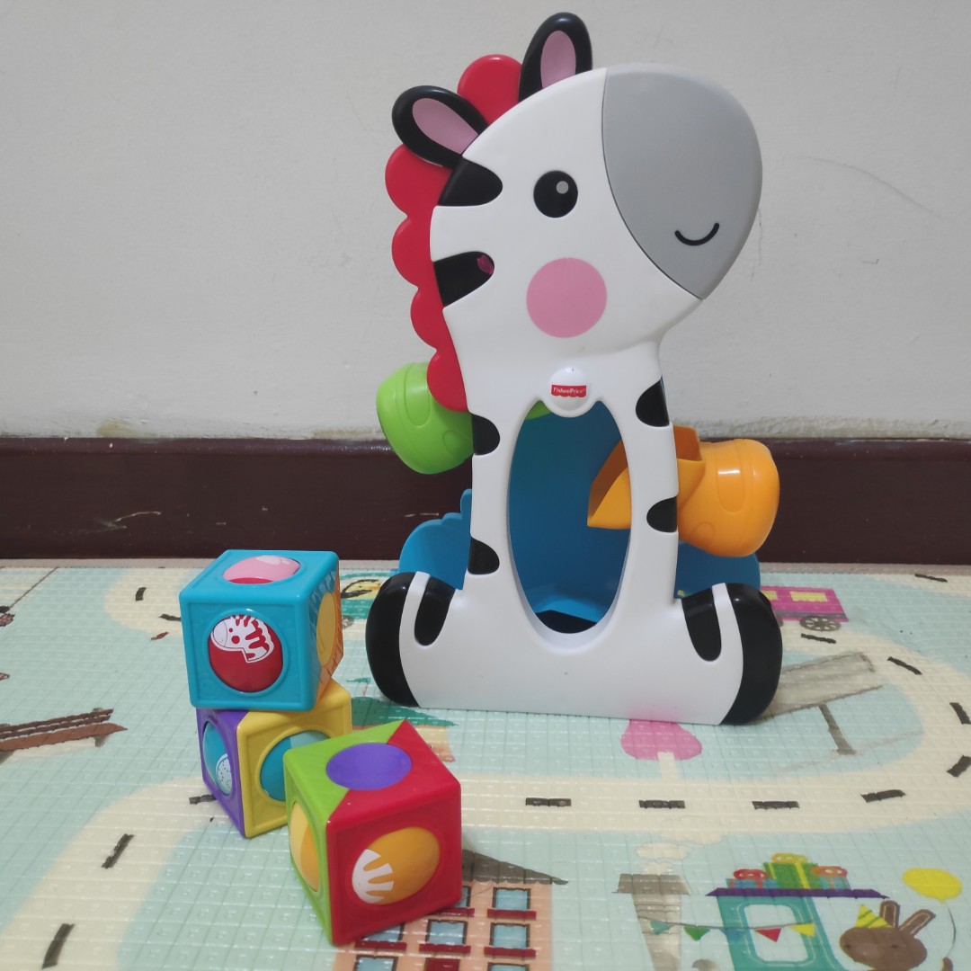 Fisher-Price Roller Blocks Tumblin' Zebra, Hobbies & Toys, Toys & Games ...