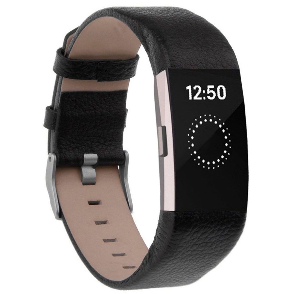 Fitbit charge 2 leather strap best sale