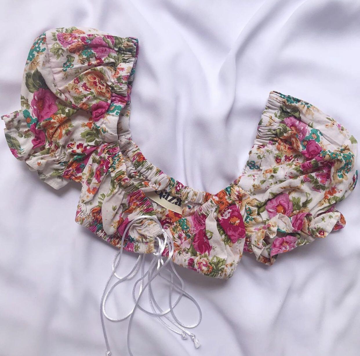 puff sleeve bralette
