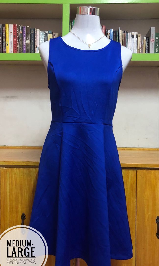 Forever 21 Royal Blue Dress M L Women s Fashion Dresses Sets