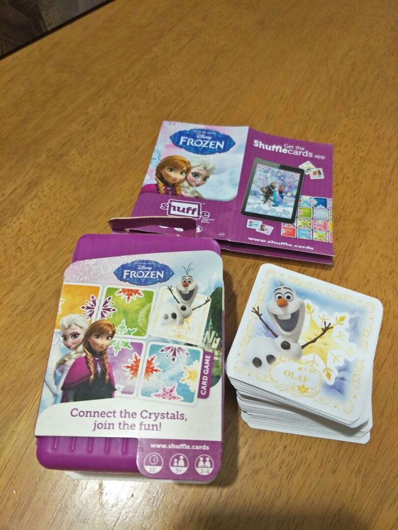 Frozen Shuffle Cards game, Hobbies & Toys, Toys & Games on Carousell