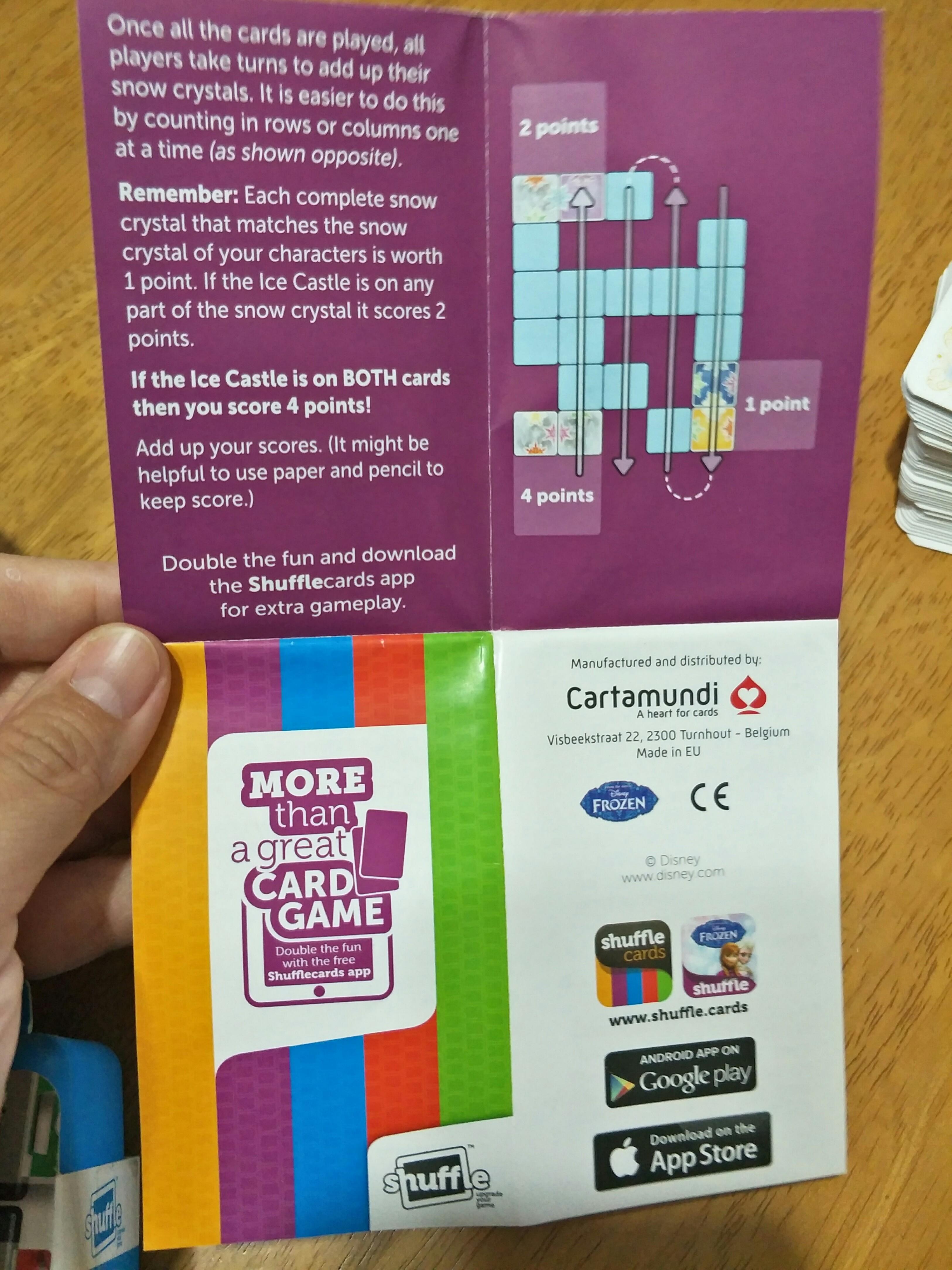 Frozen Shuffle Cards game, Hobbies & Toys, Toys & Games on Carousell