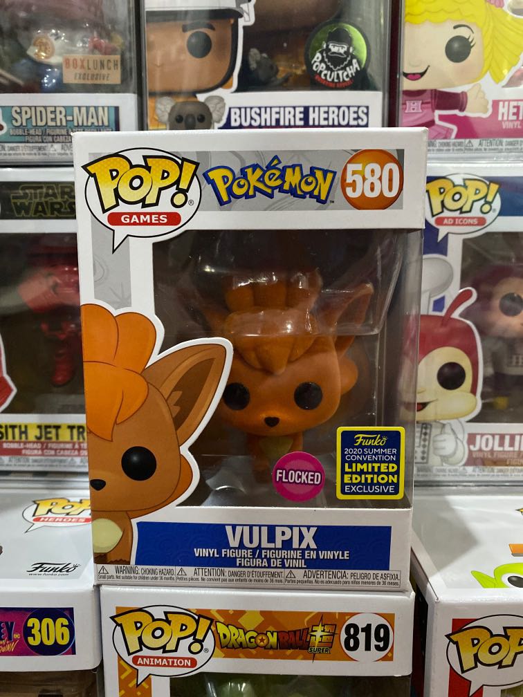 flocked vulpix funko