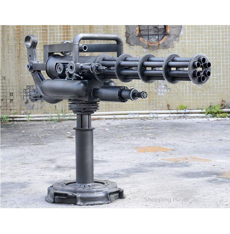 Gatling Machine Gun Minigun stand version full metal figure toy