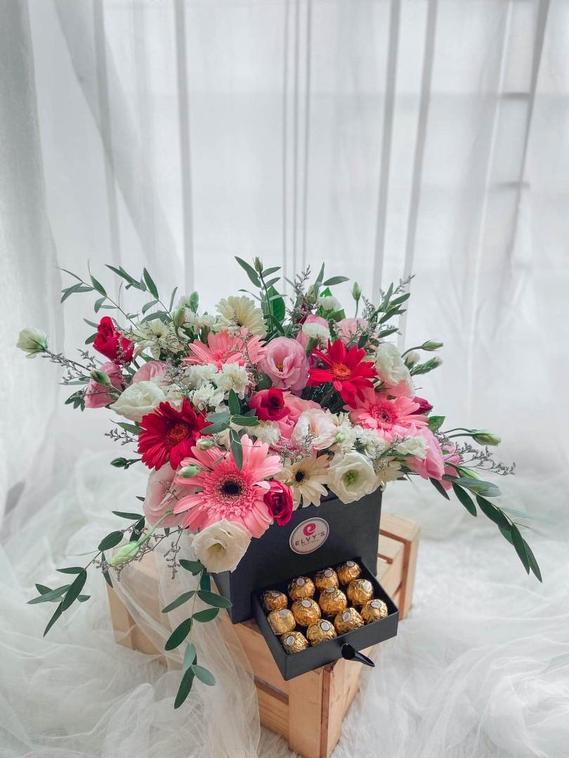 gerbera daisy flower chocolate box