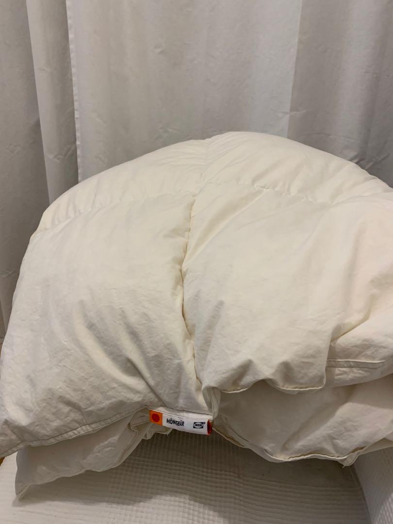 Ikea Honsbar warmer duvet Double size, 傢俬＆家居, 廚具和餐具, 餐桌布和紡織布品