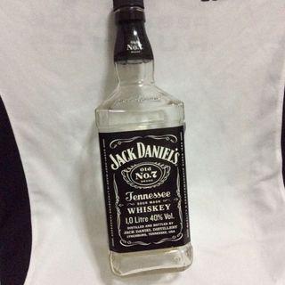 Jack Daniel’s empty bottle