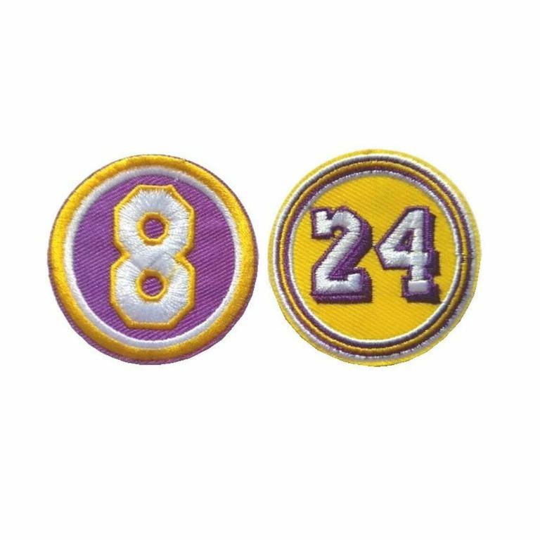 Kobe Bryant Jersey Number Set Iron On Patch Hobbies Toys